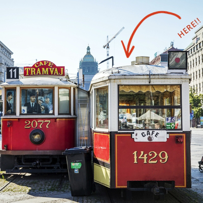 [오전 09시] 바츨라프 광장 트램카페 Cafe Tramvaj 11
